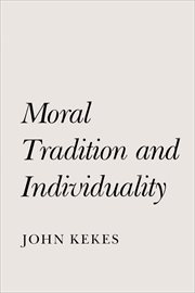 Moral tradition and individuality cover image