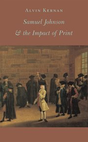 Printing technology, letters, & Samuel Johnson cover image