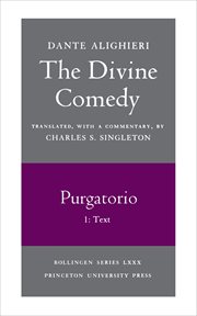 The divine comedy, ii. purgatorio, volume ii. part 1 : Text cover image