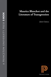Maurice Blanchot and the literature of transgression cover image