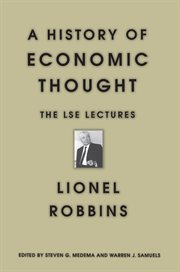 A History of Economic Thought : The LSE Lectures cover image