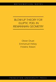 Blow : up Theory for Elliptic PDEs in Riemannian Geometry (MN. 45). Mathematical Notes cover image