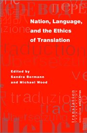 Nation, language, and the ethics of translation cover image