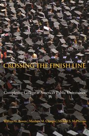 Crossing the finish line. Completing College at America's Public Universities cover image