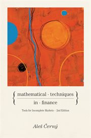 Mathematical Techniques in Finance : Tools for Incomplete Markets cover image