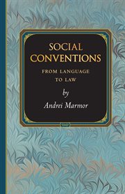 Social conventions : from language to law cover image