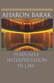 Purposive interpretation in law cover image