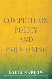 Competition Policy and Price Fixing cover image