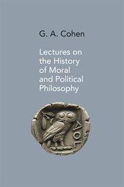Lectures on the history of moral and political philosophy cover image