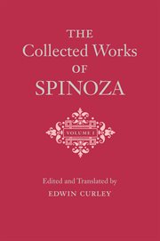 The collected works of spinoza, volume i cover image