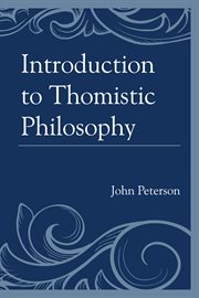 Introduction to thomistic philosophy cover image