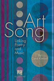 Art song : linking poetry and music cover image