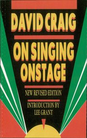 On singing onstage cover image