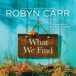 What we find : a novel cover image