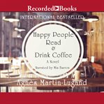 Happy people read and drink coffee cover image