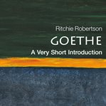 Goethe : a very short introduction cover image