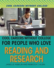 Cool Careers Without College for People Who Love Reading and Research cover image