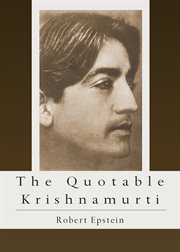 The quotable Krishnamurti cover image