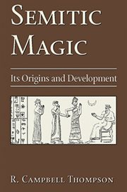 Semitic magic: its origins and development cover image