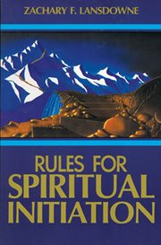 Rules for spiritual initiation cover image