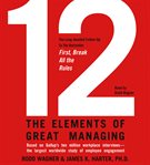 12. The Elements of Great Managing cover image