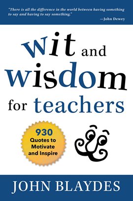 Cover image for The Wit and Wisdom for Teachers