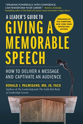 Cover image for A Leader's Guide to Giving a Memorable Speech