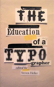 The education of a typographer cover image
