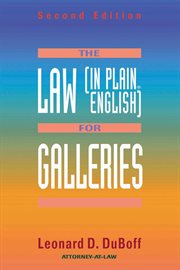 The Law (in Plain English) for Galleries cover image