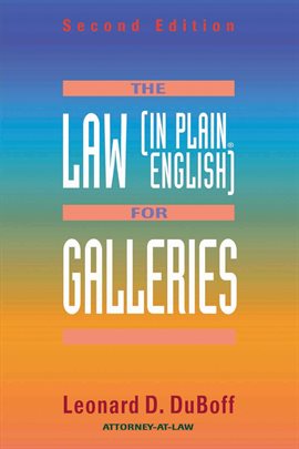 Cover image for The Law (in Plain English) for Galleries
