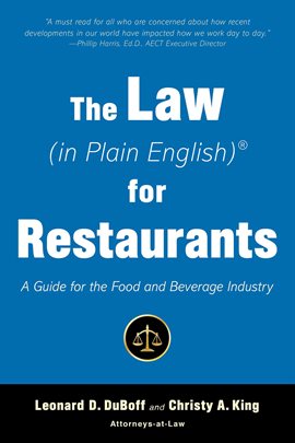 Cover image for The Law (in Plain English) for Restaurants