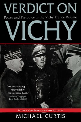 Cover image for Verdict on Vichy