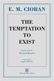 The temptation to exist cover image