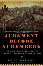 Judgment before nuremberg cover image