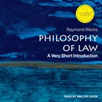 Philosophy of law : a very short introduction cover image