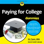 Paying for college for dummies cover image