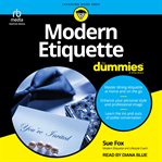 Modern etiquette for dummies cover image