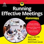 Running effective meetings for dummies cover image