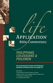 Philippians, colossians, & philemon cover image
