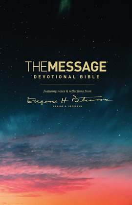 Cover image for The Message Devotional Bible