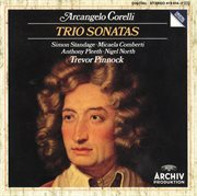 Corelli: trio sonatas op. 1 no.1; op. 2 no. 6; op. 1 no. 9; op. 2 no. 9; op. 1 no. 3; op. 2 no. 4; o cover image