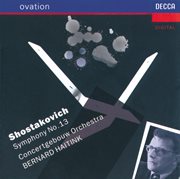 Shostakovich: symphony no.13 "babi yar" cover image