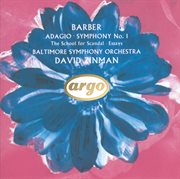 Barber: adagio; symphony no.1 etc cover image