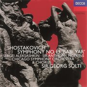 Shostakovich: symphony no.13/yevtushenko: poems cover image