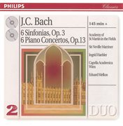 Bach, j.c.: 6 sinfonias op.3/6; piano concertos op.13 cover image
