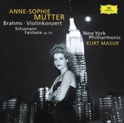 Brahms: violin concerto in d major, op. 77 / schumann: fantasy for violin and orchestra in c major, cover image