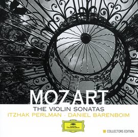 Link to Mozart: The Violin Sonatas performed by Itzhak Perlman in Hoopla