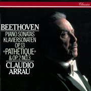 Beethoven: piano sonatas nos. 3 & 8 " cover image