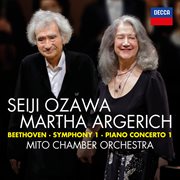 Beethoven: symphony no.1 in c; piano concerto no.1 in c (live) cover image