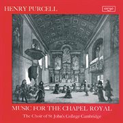 Purcell: music for the chapel royal cover image